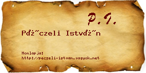 Péczeli István névjegykártya