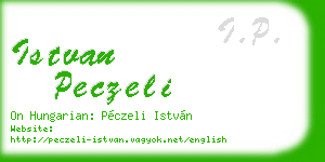 istvan peczeli business card